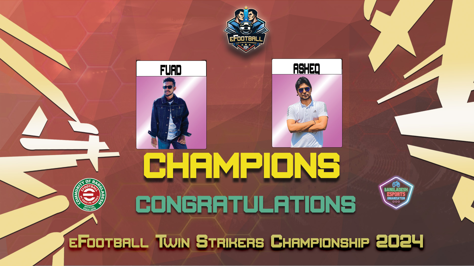 Champion of eFootball Twin Strikers Championship 2024Champion of